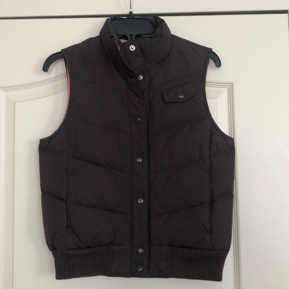 Gap puffer vest brown